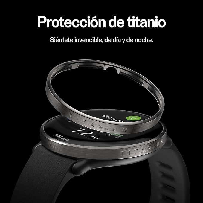 بولار - ساعة Ignite 3 Titanium السيليكون الأسود