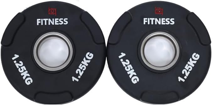 Bq Fitness Weight Plate, 1.25Kg Pieces, Olympic Grip Holes, Black, Ipf-Pr9005B1.25